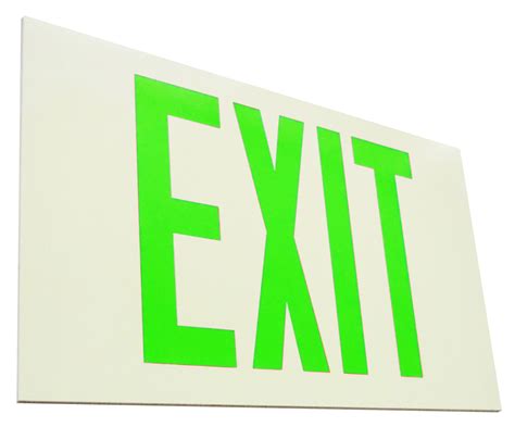 self illuminating exit signs